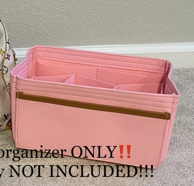 US SELLER!!! Bag Organizer Insert Organizer Fits For Neverfull GM Light  Pink