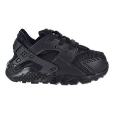 New Nike TD Toddler Kids Huarache Run Triple Black