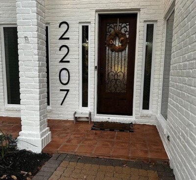 16 inch Modern House Address Numbers Letters, color choices