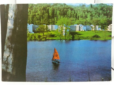 Vintage Postkarte Die University of Stirling Student Selbstversorger Wohnungen 