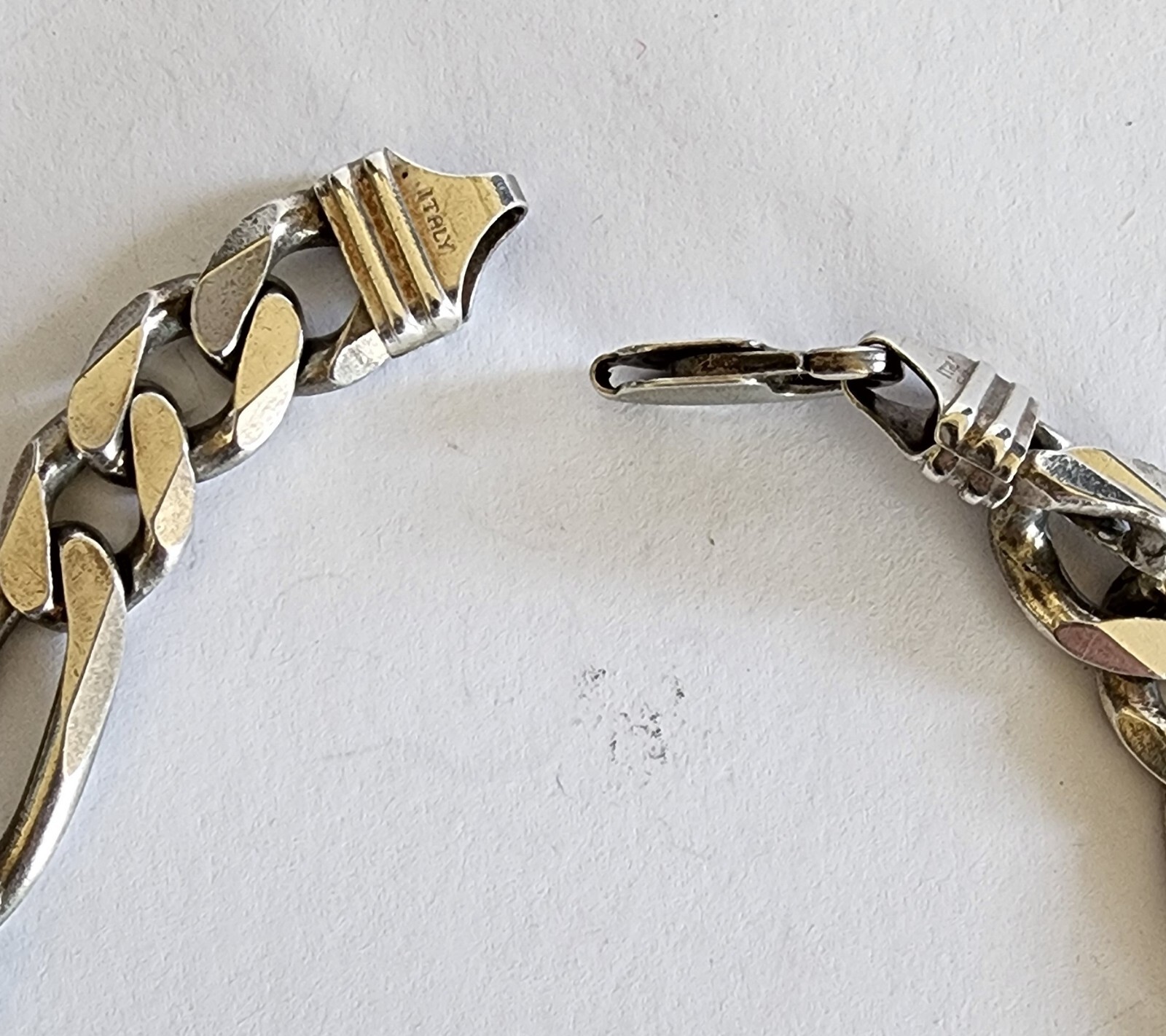 Men's Sterling Silver Necklace And Bracelet Set Men's Necklace