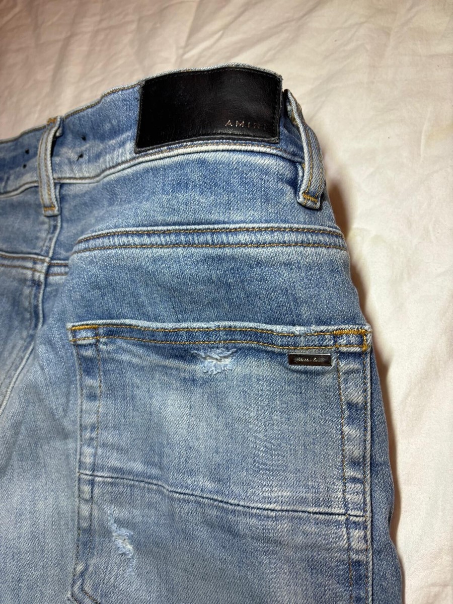 Amiri Denim Light Blue LOGO Print Jeans Size 30 | eBay Amiri Denim Light Blue LOGO Print Jeans Size 30 | eBay