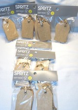 60pc Gift Tags for Crafts Rectangles with Holes Jute String for Tying NEW