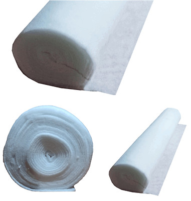 1m Polsterwatte Vlieswatte Volumenvlies breit 1,6m  100g 200g 300g weiß