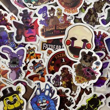 100pc 1.5" Five Nights at Freddy's Sticker Bomb Pack for Phones Laptops and More