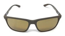 Ray Ban RB4385 Men's Rectangle Sunglasses - Brown (RB4385 6124A3 58-18)