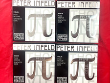 4 x 100 Authentic Thomastik Peter Infeld Violin String Set 4/4 Platinum E