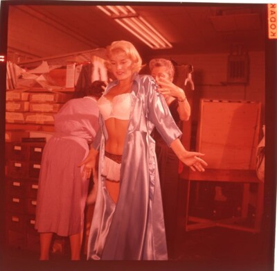 June Wilkinson British Glamour Model Underwear Original 2.25 x 2.25