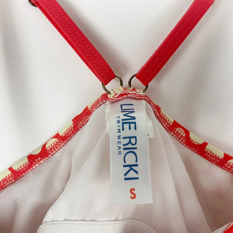 Топ танкини женский Lime Ricki Coral бледно-желтый в горошек VBack с оборками размер S - Изображение 4 из 4