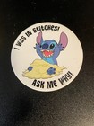 LILO & STITCH PROMOTIONAL I WAS IN STITCHES ASK ME WHY 3" BUTTON PIN — photo 3