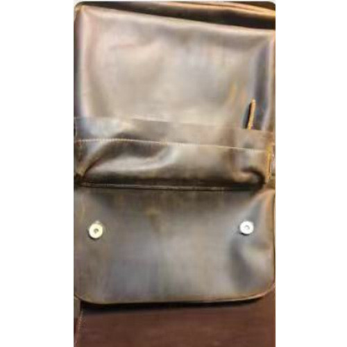 Herren Leder Reisesack Schultasche 16"" Laptoptasche Schulranzen Business Day Pack - Bild 2 von 14