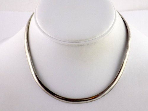 Vintage MB Sterling Silver Omega Choker 