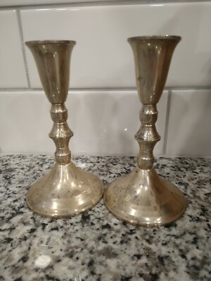 Vintage Duchin Creation Weighted Sterling Candlestick Holders | eBay