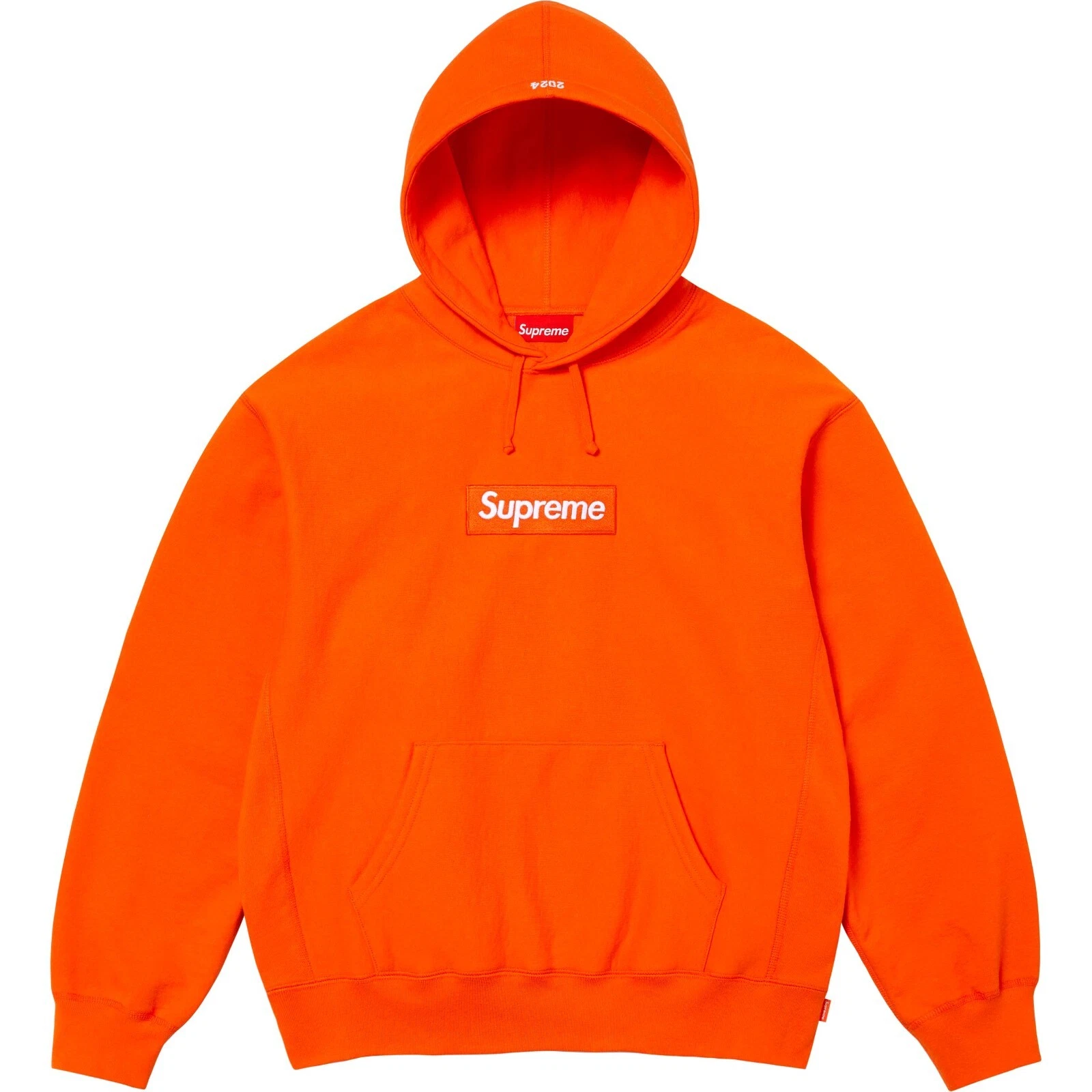 Sweat à capuche orange FW24 logo Supreme Box NEUF taille M Medium