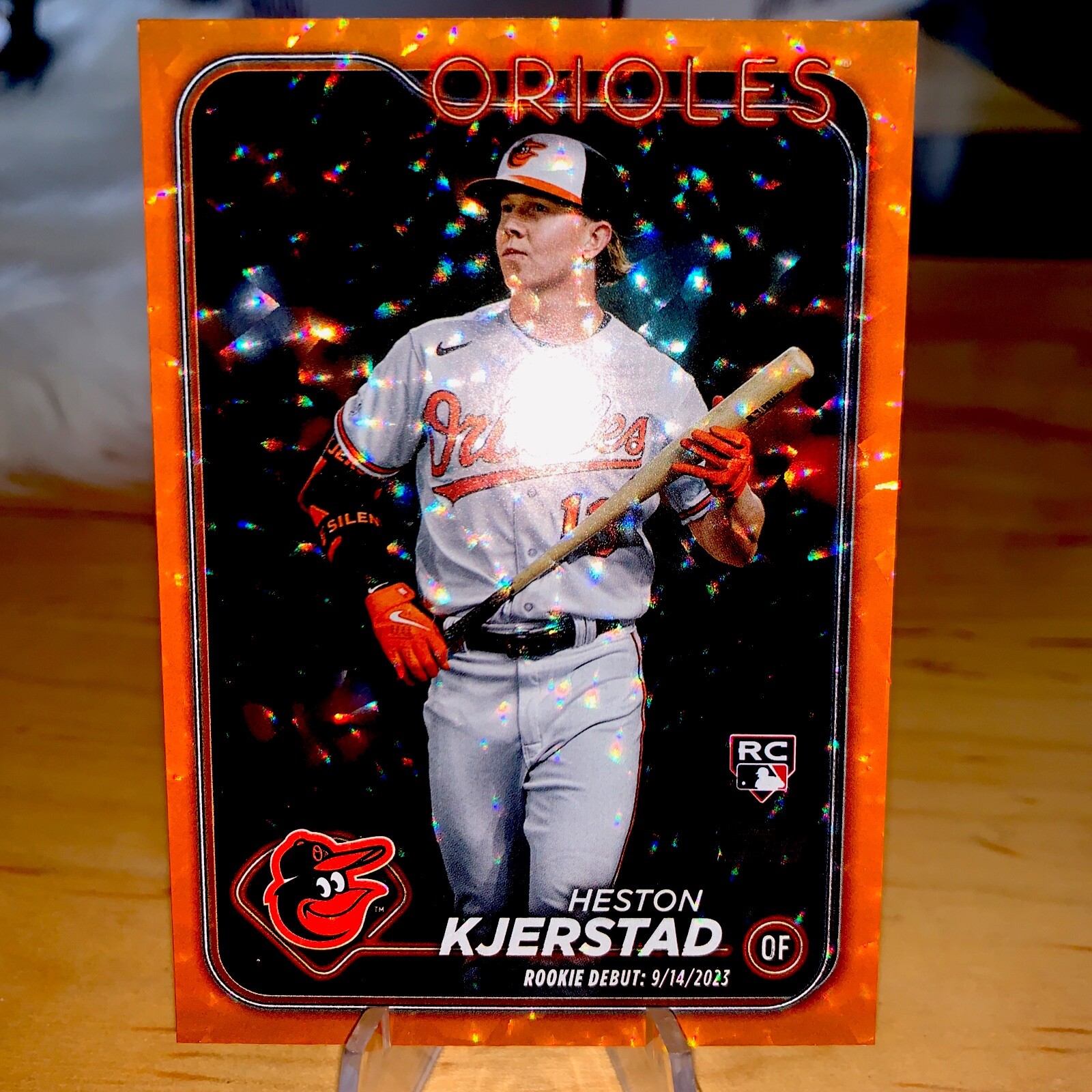 🔥2024 Topps Update Orange Foil /299 #US86 Heston Kjerstad RC BAL Orioles🔥