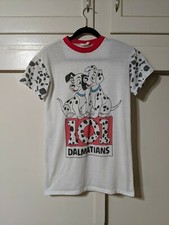 VTG 80s 90s 101 Dalmatians Walt Disney Movie Lounge T-Shirt Fits Small