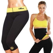 HOT SHAPERS tuta completo fascia e pantaloni sauna dimagrante fitness sport PALE