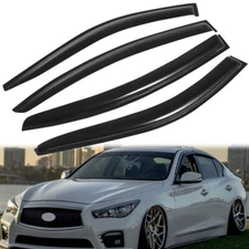 For 2014-2024 Infiniti Q50 Window Visors Vent Shade Sun Rain Guards Deflectors