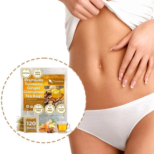 Premium Turmeric Ginger Cinnamon Tea Improve Digestion Support Brain 120 Sachets - Picture 6 of 9