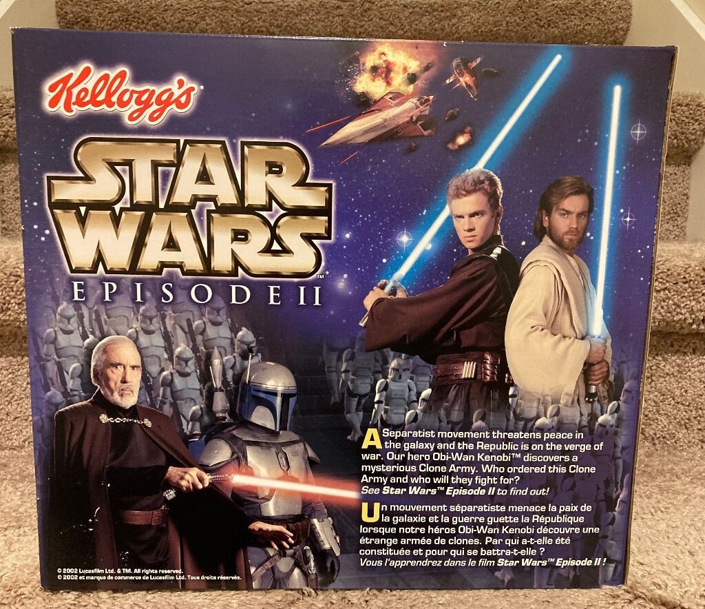1996 Kelloggs Star Wars Episode 2 Ceral Boxes with Clone Mask | eBay
