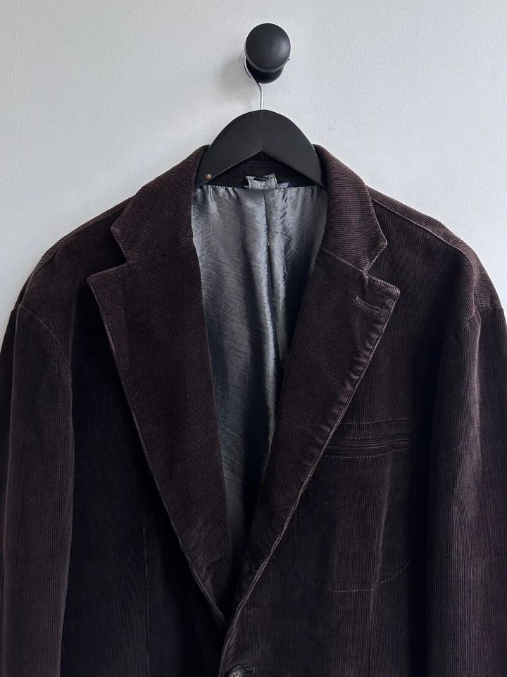 Chaqueta Blazer Trussardi Marrón Pana Talla 54 Hombre Foto 3 de 4