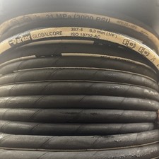 Parker 387-4 1/4” Hydraulic Hose. 3000 PSI Single Wire Hose. 50ft cut length
