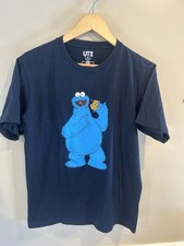 Uniqlo Kaws Sesame Street Blue Medium Graphic Tee