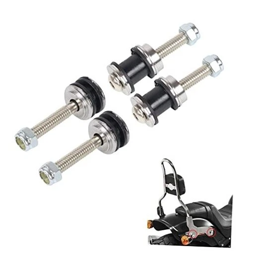 Motorcycle Quick Release Detachable Sissy Bar Backrest Docking Hardware Kit