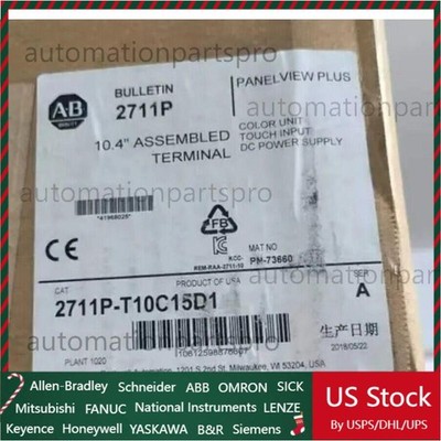 NEW AB 2711P-T10C15D1 REV. E PanelView Plus 1000 Touch Terminal Spot Goods