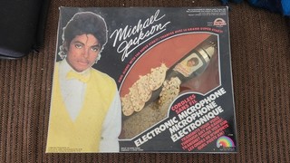 1984 Michael Jackson LJN Cordless Electronic Microphone w Box