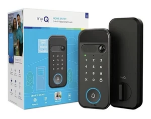 MyQ Vue sécurisée 3-in-1 Smart Lock Caméra de porte vidéo Nouveau