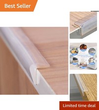 Pre-Tape Adhesive Corner Guards - Clear Silicone Edge Protectors for Kids Safety