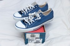 NEW IN BOX Vintage Converse Chuck Taylor All Star Made In USA Blue Low Top 10.5