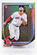 2025 Bowman Chrome - Marcelo Mayer #39 Mega Box Mojo Refractor (RC) Red Sox