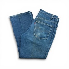 Vintage Levi  s 517 Jeans Faded Distressed Blue Denim 90s Bootcut Flare 36x30