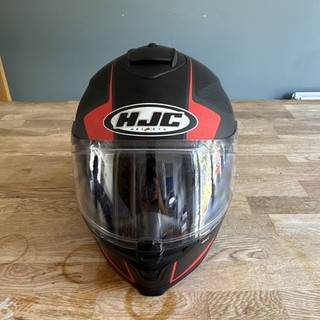 HJC Motorcycle Helmut Size S Full Face Helmet With Drop Down Sun Visor