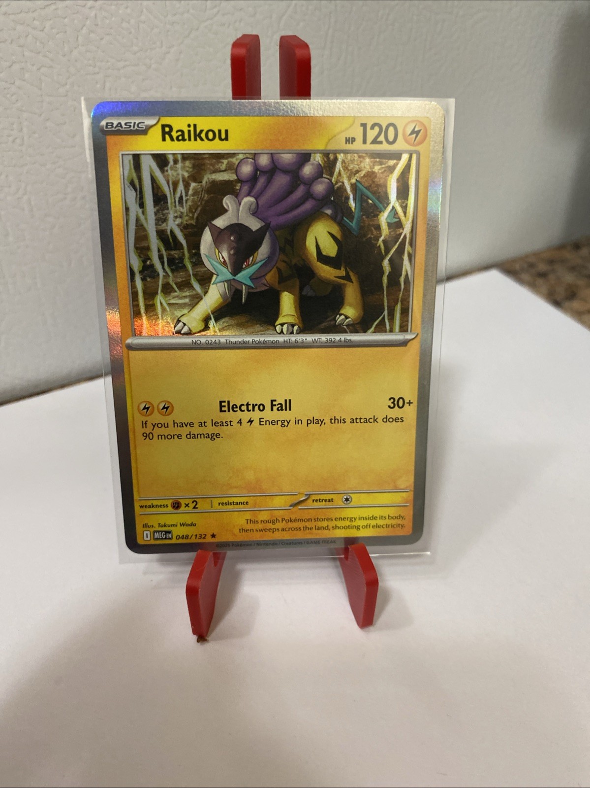 Raikou - ME01: Mega Evolution - 048/132 - Pokemon TCG - NM - Holo Rare