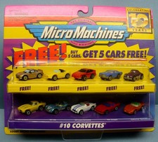 MICRO MACHINES 10 CORVETTES PLUS 5 FREE CARS NOC