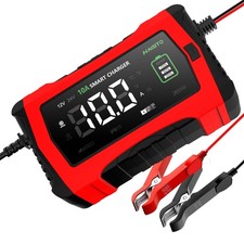 Caricabatterie per Auto, Caricabatterie Intelligente, 12 V/24 V, 10 A, Lifepo4, - Miniatura 1
