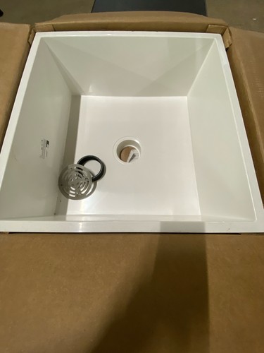 PROFLO PFMB2424 24"x24" White Floor Mop Sink with Integral Drain