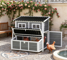 Wooden Pet Coop with Nesting Box S