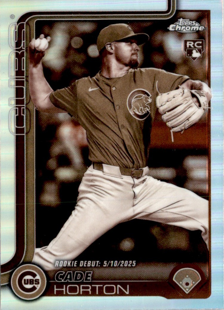 Cade Horton 2025 Topps Chrome Update Sepia Refractor RC #USC102 Chicago Cubs