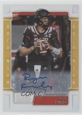 2019 Score Rookies Gold Zone Signatures 1/50 Ryan Finley #335 Auto wc7