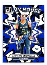 2025 Donruss WNBA #2 Arike Ogunbowale My House Press Proof Blue
