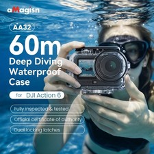 aMagisn for DJI Action 6 Deep Dive Waterproof Case 60m Action Camera Accessory