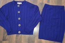 Vintage 80's 90's Medium Amilano Collection Women's Sweater Skirt 2 Piece Set