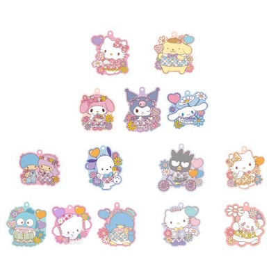 Sanrio Characters Pukkuri Rubber Mascot Key Chain Vol. 05 Bandai 2-Inch Colle...