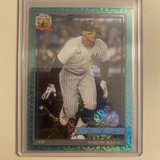 Aaron Judge 2026 Topps Series 1 Chrome Mojo Aqua /199 New York Yankees