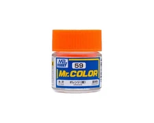 GSI Creos Mr. Hobby C59 Gloss Orange Acrylic Hobby Paint (10ml) GUZC059