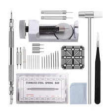 Portable Watch Repair Kit Band Strap Link Pins Remover Screwdriver Tool Set